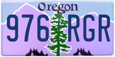 OR license plate 976RGR