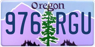 OR license plate 976RGU
