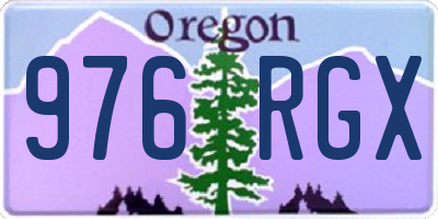 OR license plate 976RGX