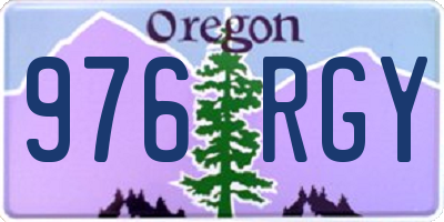 OR license plate 976RGY