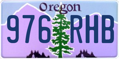 OR license plate 976RHB