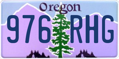 OR license plate 976RHG
