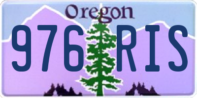 OR license plate 976RIS