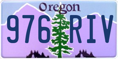 OR license plate 976RIV