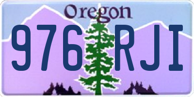 OR license plate 976RJI