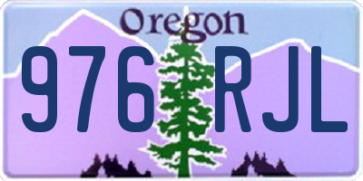 OR license plate 976RJL