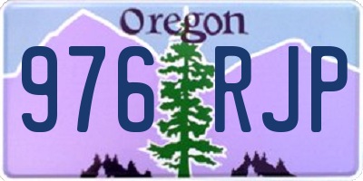 OR license plate 976RJP