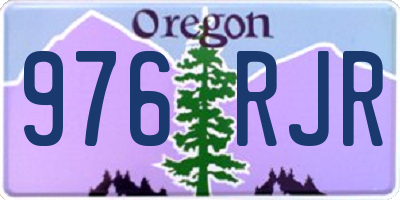 OR license plate 976RJR