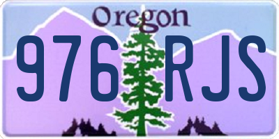 OR license plate 976RJS