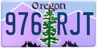 OR license plate 976RJT