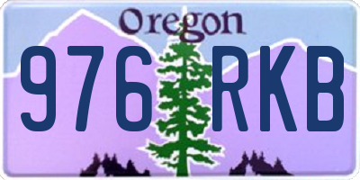 OR license plate 976RKB