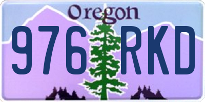 OR license plate 976RKD