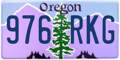 OR license plate 976RKG
