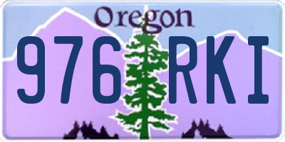 OR license plate 976RKI