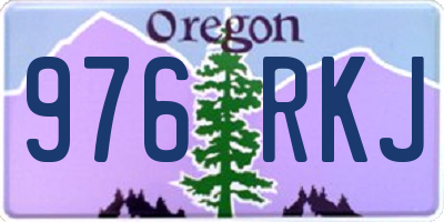OR license plate 976RKJ