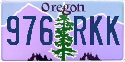 OR license plate 976RKK
