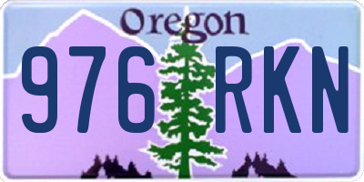 OR license plate 976RKN