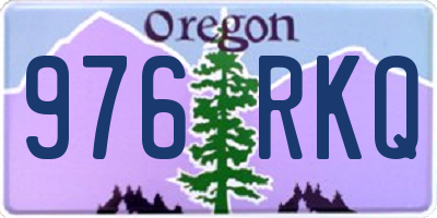 OR license plate 976RKQ