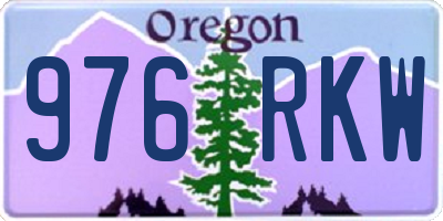 OR license plate 976RKW