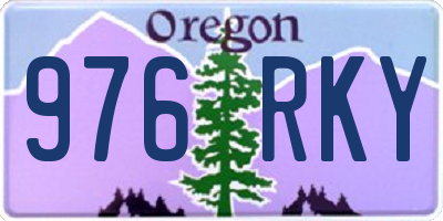 OR license plate 976RKY