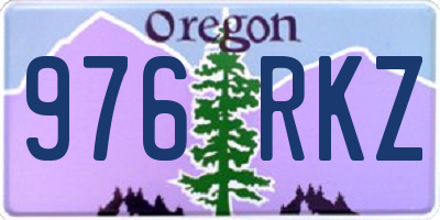 OR license plate 976RKZ