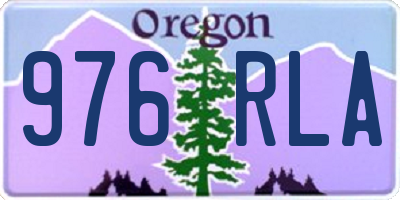 OR license plate 976RLA