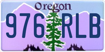 OR license plate 976RLB