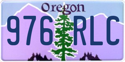 OR license plate 976RLC