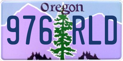 OR license plate 976RLD