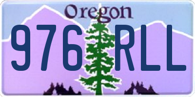 OR license plate 976RLL