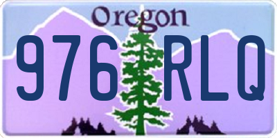 OR license plate 976RLQ
