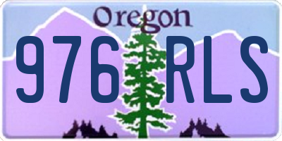 OR license plate 976RLS