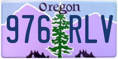 OR license plate 976RLV