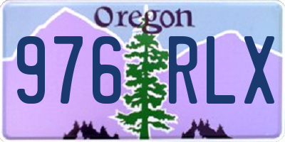 OR license plate 976RLX