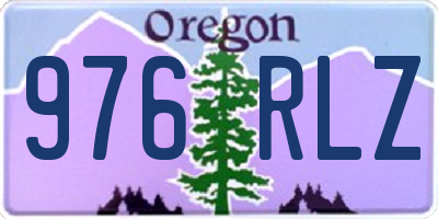 OR license plate 976RLZ