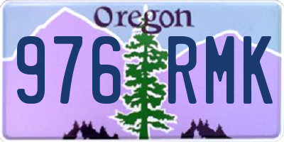 OR license plate 976RMK