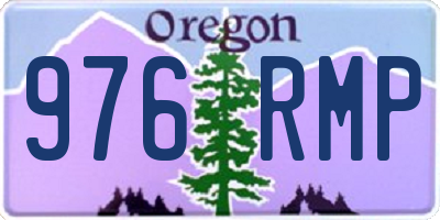 OR license plate 976RMP