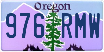 OR license plate 976RMW