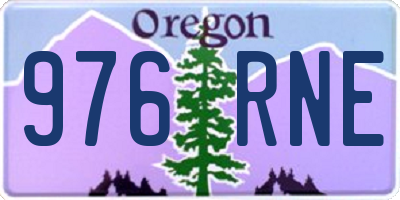 OR license plate 976RNE