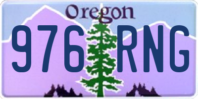 OR license plate 976RNG