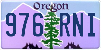 OR license plate 976RNI