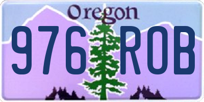 OR license plate 976ROB
