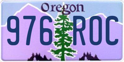OR license plate 976ROC