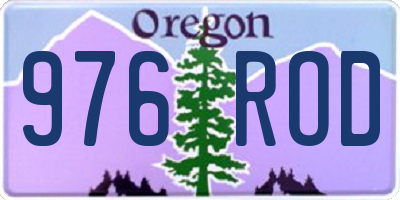 OR license plate 976ROD