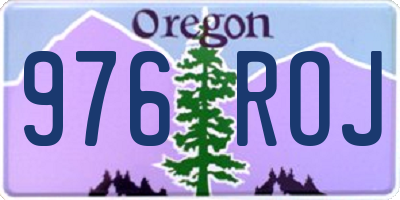 OR license plate 976ROJ