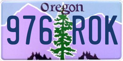 OR license plate 976ROK