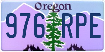 OR license plate 976RPE