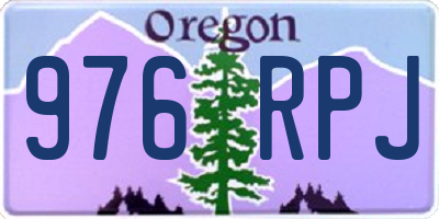 OR license plate 976RPJ