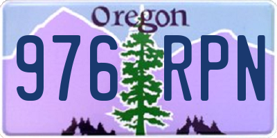 OR license plate 976RPN
