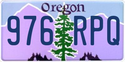 OR license plate 976RPQ